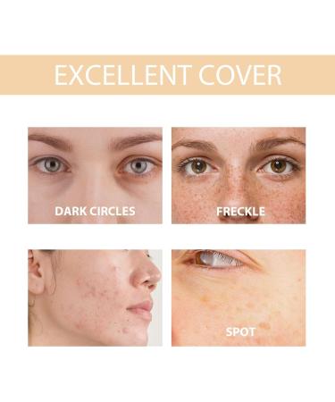 homomdy Color Changing Foundation Liquid Color Changing Foundation for Mature Skin Even Tone Cover Imperfections for a Natural Facial Look Lightweight 2pcs - Buy Online on GoSupps.com