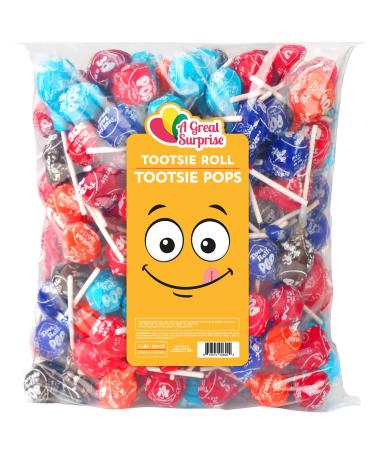 Tootsie Roll Pops - 5 lb Family Size Party Bag - Assorted Flavored Lollipops - Buy Online on GoSupps.com