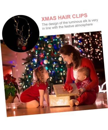 FRCOLOR 3 Pairs Luminous Antlers Hair Clip Toddler Outfits Summer Clothing Role Play Outfits Lightweight Reindeer Antler Clips LED Antler Hair Clip Luminous Reindeer Headband Ear ABS - Buy Online on GoSupps.com