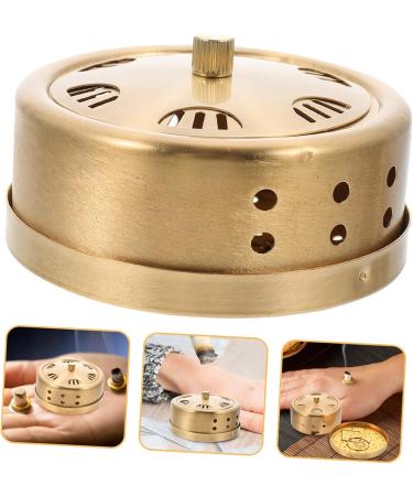 Fomiyes 4-Pack Adjustable Smoke-Free Moxibustion Box - Copper Body Massage Tool Household Appliances 8x8x4.5cm - Buy Online on GoSupps.com