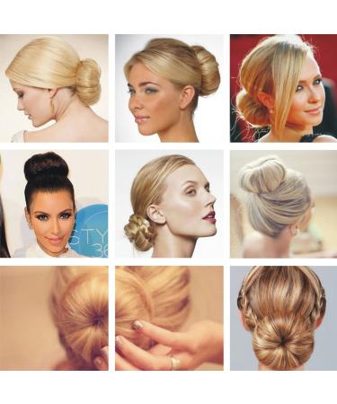Goldrose Beauty BUN Hot Hair Bun Maker 2 Piece Set - Small & Large Doughnut Donut Buns Curler Accessory in Black - Buy Online on GoSupps.com