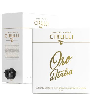 Cirulli Italian Extra Virgin Olive Oil Cold Extracted, Bag in Box EVO (5 Liters)