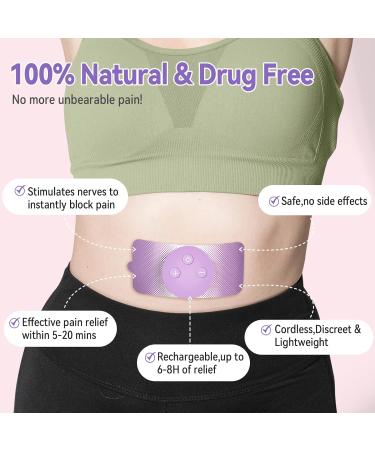 Wireless Portable TENS Unit for Menstrual Cramp Relief | 3 Modes 30 Intensity Rechargeable Pain Simulator | Perfect Gift for Women Wife Girlfriend - Buy Online on GoSupps.com