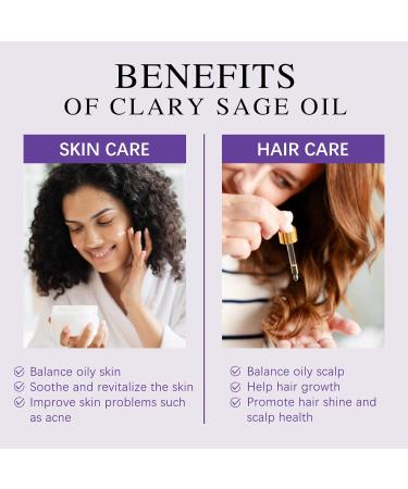 Aoruilia 10ml Clary Sage Essential Oil 100% Pure Natural Clary Sage Oils for Diffusers for Home Aromatherapy Calming Massage Bath Yoga DIY Perfume & Candles Clary Sage 10 ml (Pack of 1) - Buy Online on GoSupps.com
