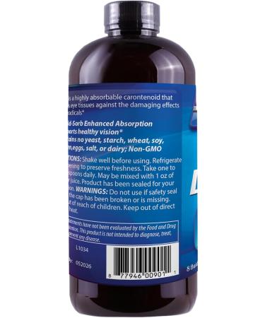 Liquid Lutein Supplement 8 FLOZ Grape and Cherry Concentrate 8 Fl Oz (Pack of 1) - Buy Online on GoSupps.com