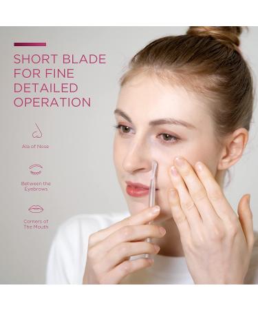 Professional Dermaplane Razor for Women - 6pcs Set for Face, Peach Fuzz, and Eyebrow Hair Removal | Gentle Skin Exfoliation Tool - Buy Online on GoSupps.com