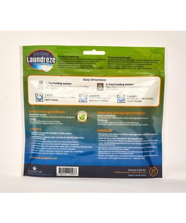 Biodegradable Laundry Detergent Sheets - Eco-Friendly Plastic-Free No Harmful Chemicals (40 Sheets - Buy Online on GoSupps.com