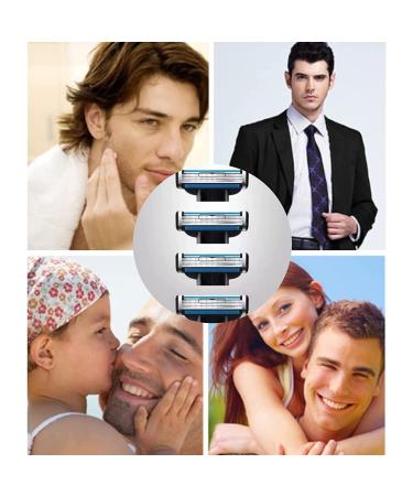 24Pcs Mach 3 Razor Blade Refills for Men | Dual Lubrication Stainless Steel Blades for Sensitive Skin | Gillette Mach3 Compatible - Buy Online on GoSupps.com
