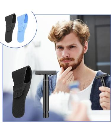 TIESOME Razor Case for Travel 2Pcs Waterproof Razor Cover Bag Portable Shaver Protective Case Razor Carrying Case Beard Trimmer Storage Safety Razor Case for Man Manual Razor (B) - Buy Online on GoSupps.com
