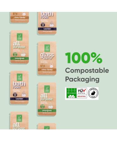 Eco-Friendly Cleaning Tablet Variety Pack | Multi-Surface Glass & Bathroom Cleaner Refills | Compostable Plant-Based Family & Pet Safe | 6 Tablets Sample Pack - Buy Online on GoSupps.com