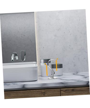 Buy Angoily Zinc Alloy Razor Holder & Brush Holder Set - 4 Pieces for Stylish Desktop Organization | International Shipping Available - Buy Online on GoSupps.com