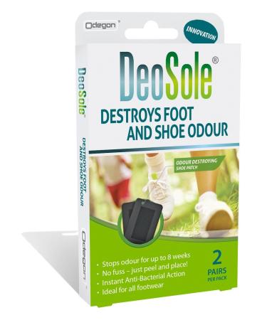 Deosole Shoe Patch Destroys Foot and Shoe Odour 2 Pack