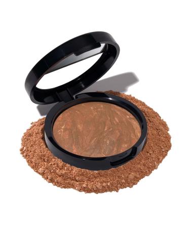 LAURA GELLER NEW YORK Award-Winning Baked Balance-n-Brighten Color Correcting Powder Foundation - Toffee - Buildable Light to Medium Coverage - Demi-Matte Natural Finish 09 Toffee