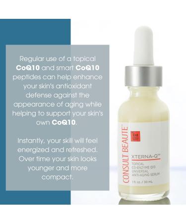 Consult Beaute XTERNA-Q Anti-Aging Universal Day and Night CoQ10 Cream Face Moisturizer and Serum for Dry Skin DUO - Peptide Q10, Niacinamide - Restore Skin Barrier - Visibly Reduce Lines & Wrinkles - Buy Online on GoSupps.com