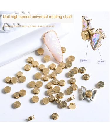 Nail Art Rotating Charm- 20Pcs Spinning Nail Charms 3D Nail Rotating Bearing Nail Rings for Nail Art Design DIY Crafting Jewelry Accessories - Buy Online on GoSupps.com