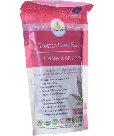 Ecoideas ECO-OC2 Nutri Crunch-Toasted Hemp seeds with pink Himalayan Salt 227g - Buy Online on GoSupps.com