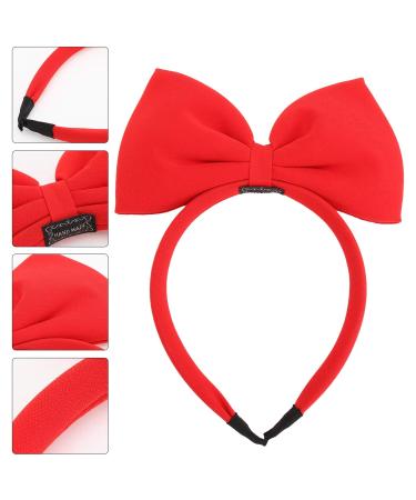 Frcolor Girls Headband with Bow | Christmas Big Bow Headband in Red | Perfect Holiday Hair Accessory - Buy Online on GoSupps.com