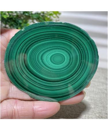 Natural Sphere 1pc Malachite Slice Natural Stone and Crystal Gems FengShui Reiki Wicca Ornaments for Home Decorati Stone Collection 85-95g - Buy Online on GoSupps.com