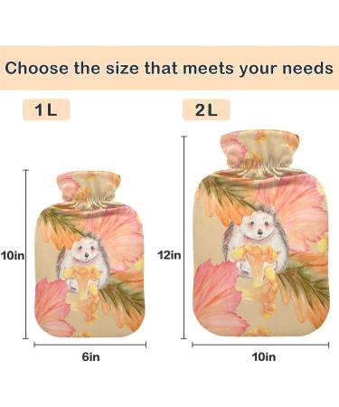 Naanle Ahorn Hedgehorn 2L Hot Water Bottle - Large Transparent Bag for Bed & Pain Relief | Heat & Cold Therapy - Buy Online on GoSupps.com