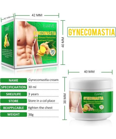 Men's Breast Firming Ginger Cream for Gynecomastia Tightening - 30ml - Buy Online on GoSupps.com