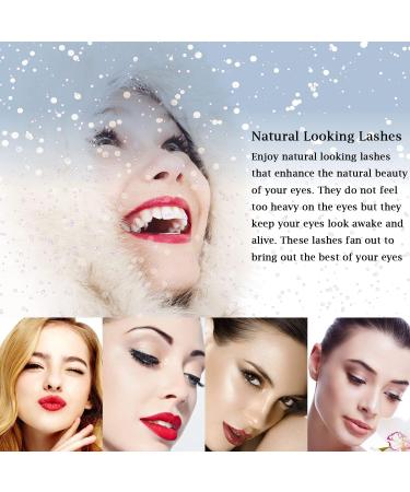 Magnetic Reusable False Eyelashes Set - 4 Pairs Natural Look 3D Effect | Waterproof, No Eyeliner Needed | Includes Applicator | Dark - Buy Online on GoSupps.com