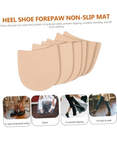 NOLITOY Anti-Slip Stickers for Shoes | 3 Pairs Self-Adhesive Shoe Grips & Inserts | Non-Slip Rubber Sole Repairs | Transparent Clear Pump Stickers - Buy Online on GoSupps.com