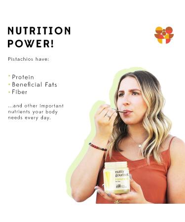 Nutty Gourmet Pistachio Butter - All Natural, Peanut-Free, Vegan, California Grown - Keto & Gluten Free Snack (10oz) - Buy Online on GoSupps.com
