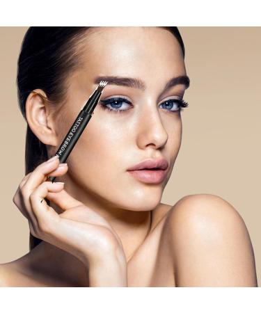  Deno Tat-too Eyebrow Pencil with Fork Tip Durable Waterproof Natural Wipe Resistant All-Day Wear - Buy Online on GoSupps.com
