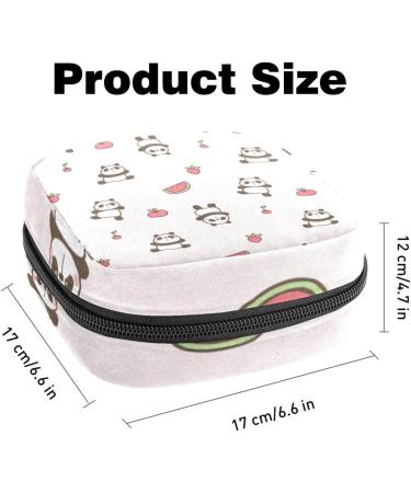 Portable Women's Menstrual Cup & Tampon Bags - Cute Panda Watermelon Design | Perfect for Teens - Buy Online on GoSupps.com