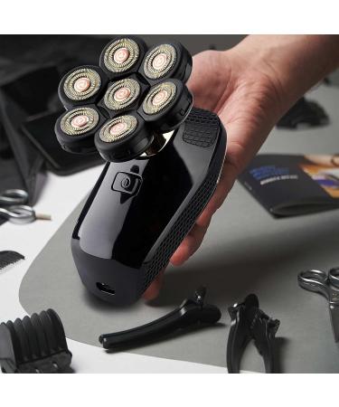 Best Head Shavers for Bald Men - 5 in 1 Electric Rotary Grooming Kit Rechargeable & Waterproof - Buy Online on GoSupps.com