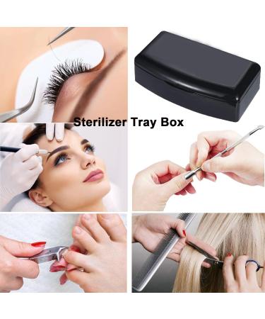 LXIANGN Nail Art Tool Sterilizer Tray Plastic Clean Sanitizing Box Sterilizing Container Storage for Nail Tools Tweezers Hair Salon Spa & Cutter Manicure Equipment - Buy Online on GoSupps.com