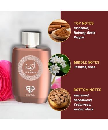 Al Raghba - Luxurious Arabian Perfume with Spicy Floral Woody scents | Alcohol Free & Long Lasting for Women & Men Perfume 3.4 Fl. Oz. - Buy Online on GoSupps.com