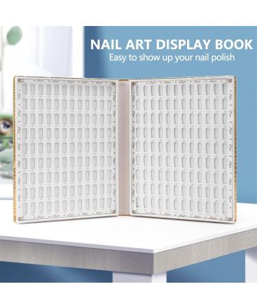 216 Colours Nail Tips Display Book DIY Nail Art Shows Colour Map Chart Painting Display Board Gold - Buy Online on GoSupps.com