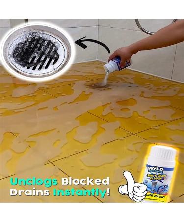 Wild Tornado Pipe Dredge Deodorant - Powerful Sink and Drain Cleaner Pipe Cleaner - Quick Foaming Toilet Cleaner - Dredge Agent for Kitchen and Toilet Pipes - Powder Cleaning Tool (2pcs) - Buy Online on GoSupps.com