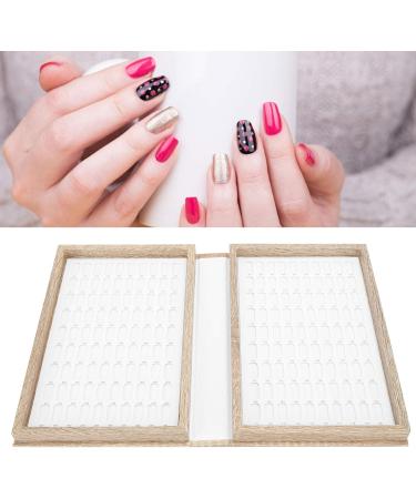 TARSHYRY TARSHYRY Nail Display Book Real Wood Nail Polish Display with Grids 180 Grids Color for Gel Polish Color (Light) - Buy Online on GoSupps.com