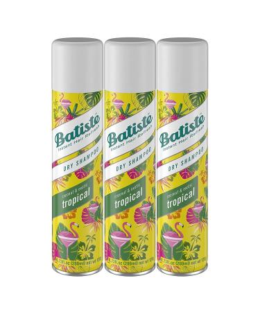 Batiste Dry Shampoo Tropical Fragrance Refresh Hair and Absorb Oil Between Washes Waterless Shampoo for Added Hair Texture and Body 6.73 OZ Dry Shampoo Bottle