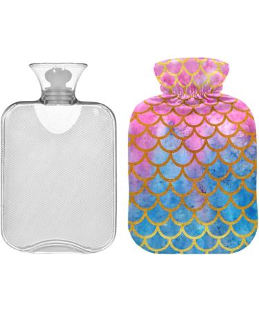Mermaid Scales Hot Water Bottle | 1L Heat Pack for Pain Relief & Muscle Injury Comfort - Buy Online on GoSupps.com