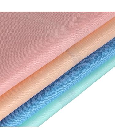 BTSKY 4 Pcs Waterproof Reusable Adult Bibs - Mealtime Protector Bib Set with Crumb Catcher in Pink, Beige, Blue, and Green - Buy Online on GoSupps.com