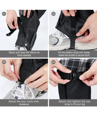 Brynnl Waterproof Leg Gaiters - Anti-Tear Snow Boot Gaiters for Men and Women | Adjustable, Breathable, Lightweight - Ideal for Hiking, Hunting, Skiing, Mountain Climbing, Snowshoeing - Buy Online on GoSupps.com
