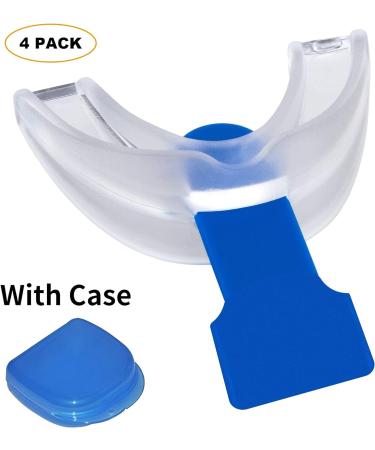 Sport Mouth Guard Upper and Lower Brace - Teeth Grinding Guard - 4 Pack - with Storage Case - Buy Online on GoSupps.com