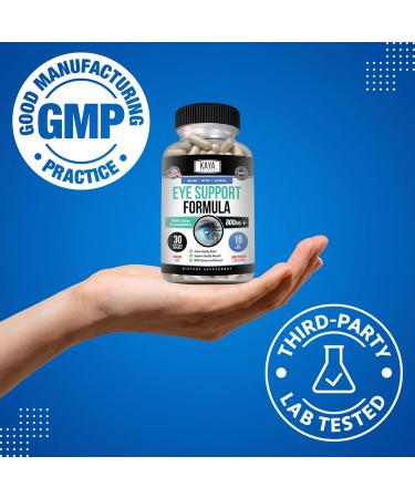 Kaya Naturals Eye Health Supplement Lutein and Zeaxanthin Vision Health Eye Strain Support 800 mg Vitamin Supplement 30 Capsules 30 Count (Pack of 1) - Buy Online on GoSupps.com