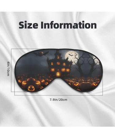 SSIMOO Halloween Pumpkin Print Eye Mask | Ultra-Soft Light-Blocking | Comfortable Sleep Mask for Restful Nights - International Shipping - Buy Online on GoSupps.com