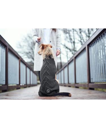 HUNTER Malm Dog Sweater 30 - Anthracite | International Shipping Stylish & Warm Dog Apparel - Buy Online on GoSupps.com