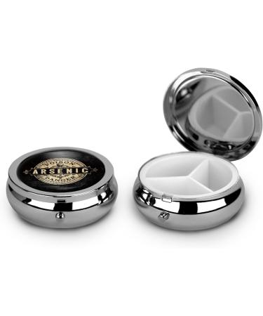 Arsenic Vintage Style Pill Box Case | Pill Organizer & Trinket Holder for Vitamins | International Shipping Available - Buy Online on GoSupps.com