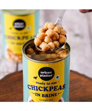 Urban Platter Ready To Use Chickpeas in Brine 400g (Canned Drained Weight 240g) - Buy Online on GoSupps.com