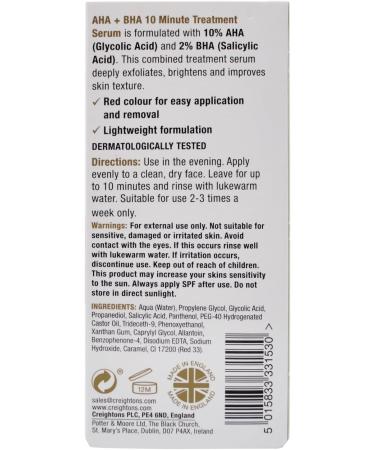 Balance Active Formula AHA 10% + BHA 2% Retexturising Serum - Deep Exfoliation for Brighter Skin Smooths Texture Dermatologically Tested Gentle Yet Effective - 30ml - Buy Online on GoSupps.com