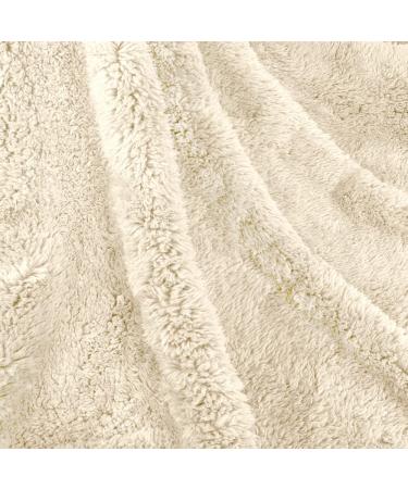 PetAmi Fluffy Waterproof Dog Blanket Fleece 40x60 - Beige Large | Soft Warm Throw for Large Dogs and Cats | Furniture Protector Sofa Couch Bed - Buy Online on GoSupps.com