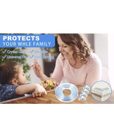 CHAMSON Baby Proofing Corner Guards - Soft Silicone Safety Kit Bumper Strip (4 Pack) | 10ft Toddler Corner Protector - Buy Online on GoSupps.com