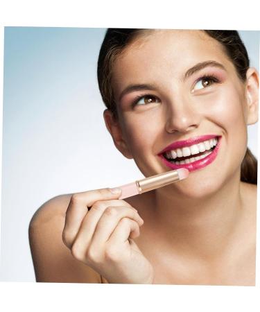 minkissy Lip Blending Brush Makeup Brush Lip Gloss Lipstick Applicator Wands Lip Brush for Lipstick Lip Makeup Lip Brush for Women Lip Wands Short Beauty Tools Pink Aluminum Tube - Buy Online on GoSupps.com