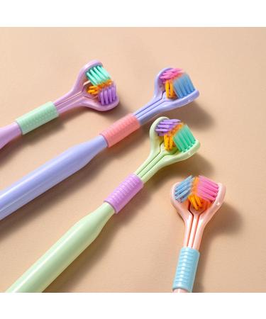Autism Toothbrush - 3-Page Macaron Soft Bristles for Children & Adults | Ultra-Cleaning Comfort - Buy Online on GoSupps.com